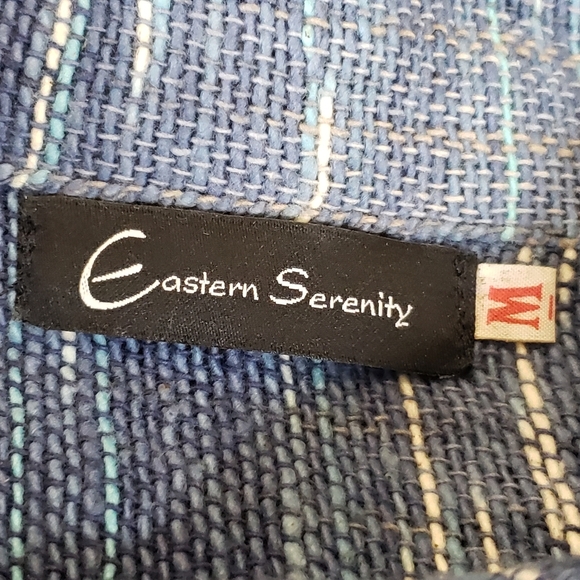 Eastern Serenity Blue Jacket Size Medium - Picture 6 of 8